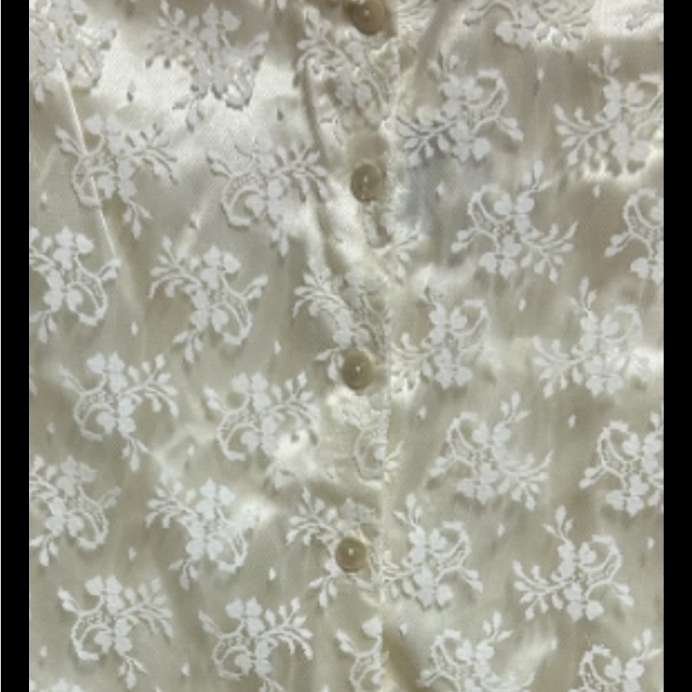 Vintage Scott McClintock blouse Size 10 Lace High Neck Victorian Boho Bridgeton - Picture 6 of 8